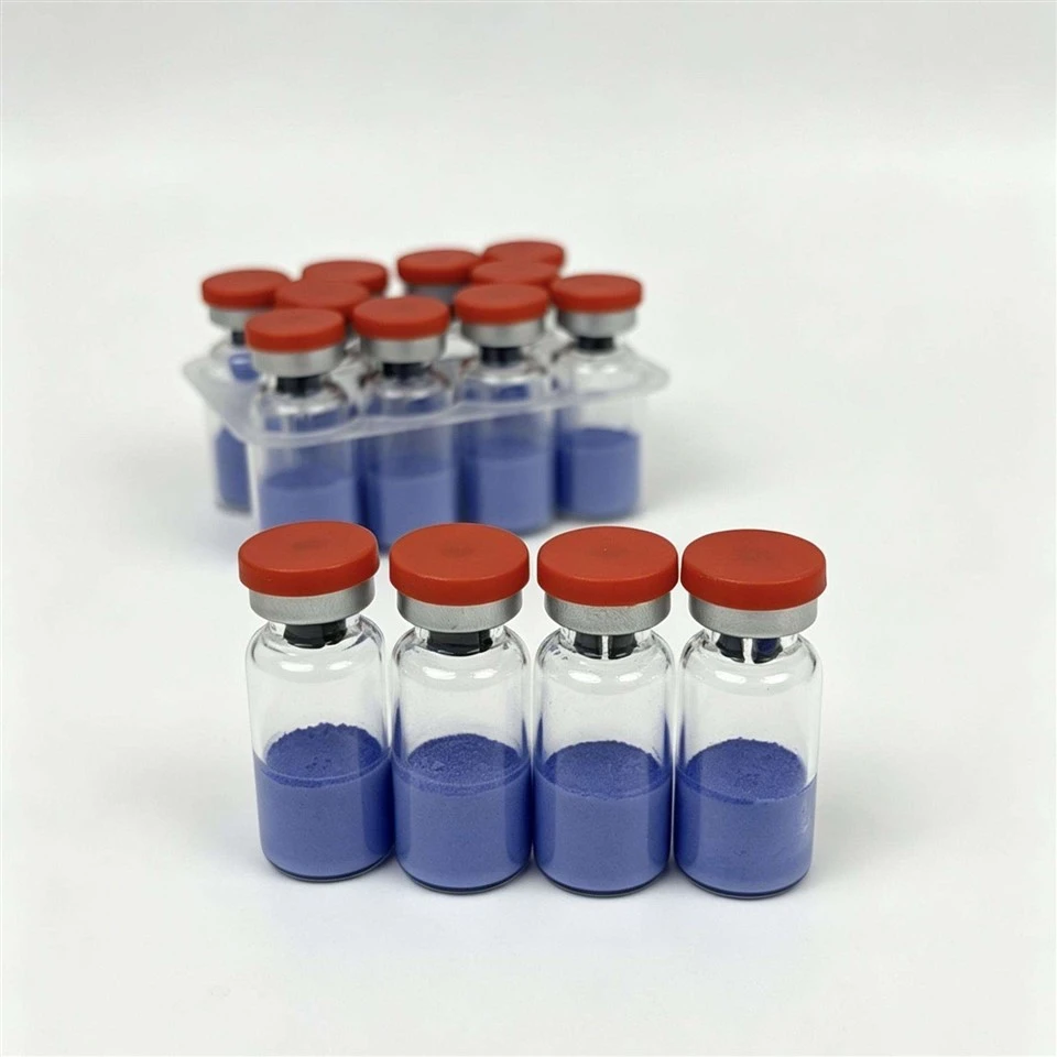 Chinese Factory Lyophilized GHK-Cu Copper Peptide Powder 50mg 100mg High Quality Dry Skin Direct Supply Manufacturer